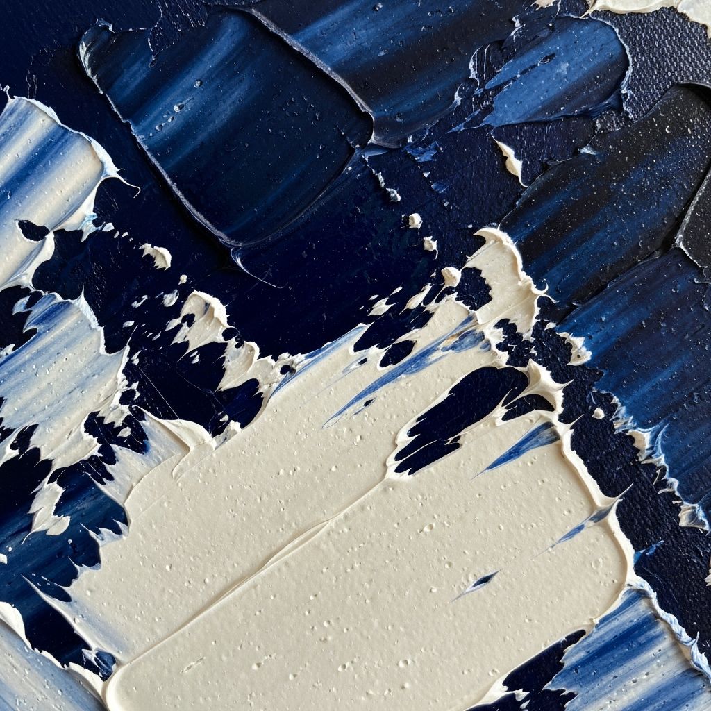 Contemporary artwork texture detail